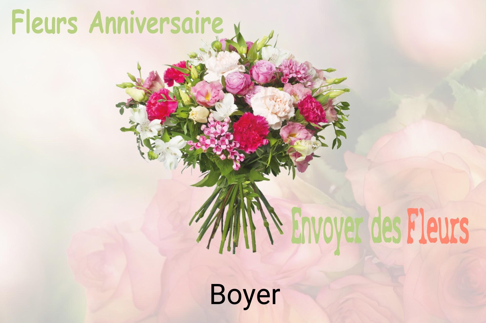 Bouquet de fleurs d’anniversaire livré à Boyer